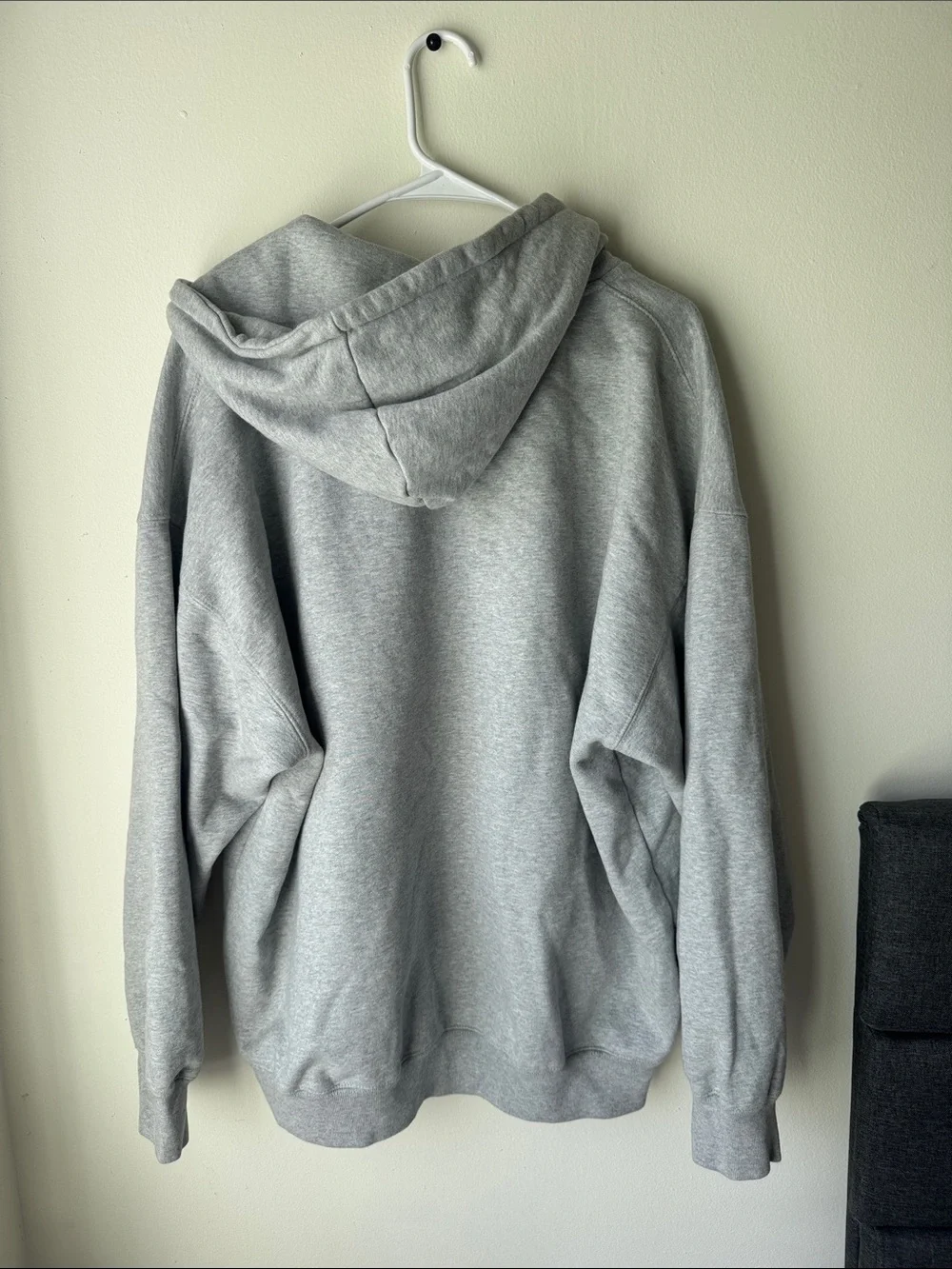 Brandy Melville Gray Full-Zip Hoodie Sweatshirt - Picture 5 of 5